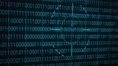 Dijital veri olarak ödeme ağı teknolojisi için siber uzay euro sikkesi. İnternet para ödeme konsepti animasyon videosu. Yüksek kaliteli FullHD görüntüler