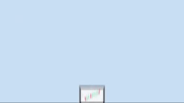 Crypto coins flying from the screen of laptop. Large Amount of Digital Cryptocurrencies generating. . High quality FullHD footage