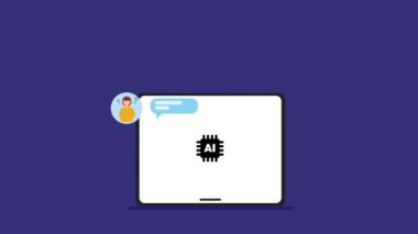 Robotları sorgulayarak bilgi aranıyor. Yapay zeka otomatik cevap sistemi. Müşterilere tavsiye vermeye yardım et. Yüksek kaliteli FullHD görüntüler