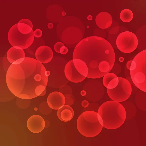 Red Abstract Bokeh Vector Illustration Background — Stock Vector