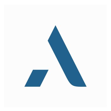 V harfi A VA Av logosu üçgen tasarım illüstrasyon vektörü