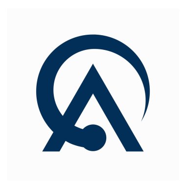 V harfi A VA Av logosu üçgen tasarım illüstrasyon vektörü