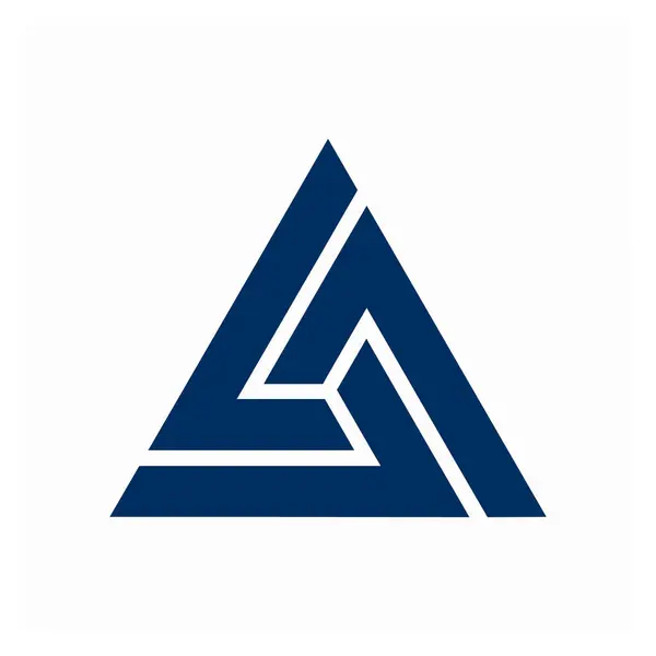 V harfi A VA Av logosu üçgen tasarım illüstrasyon vektörü