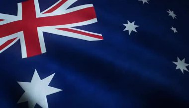 İlginç dokuları olan Dalgalı Bayrak Avustralya 'nın Yakın Çekimi