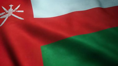 İlginç dokuları olan Dalgalı Bayrak Umman 'ın Yakın Çekimi