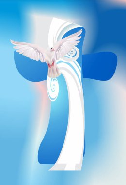 Haç ve Kutsal Ruh ile kompozisyon