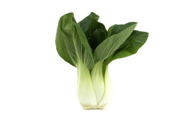 Kıtır kıtır ve taze bir paket bok çuvalı. Popüler yeşil bir sebze. Beyaz arka planda izole edilmiş. Yemek, salata ve sağlıklı beslenme ilhamı için mükemmel.