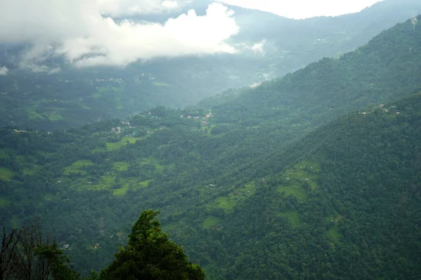 Green Mountain Valley Bij East Sikkim — Stockfoto
