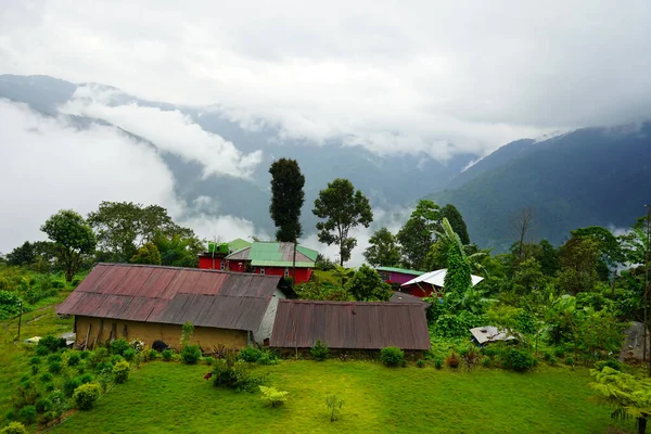 Doğu Sikkim Deki Manzaralı Köy Lungchok — Stok fotoğraf