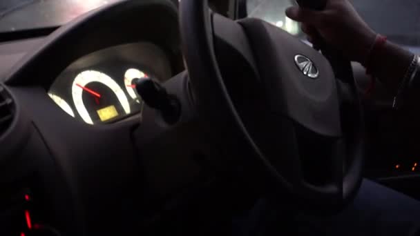 Driving Wheeler Mountain Road Sikkm — Stock Video
