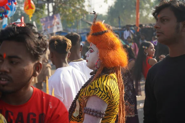 Oktober 2022 Kolkata Bengal Barat India Tampilan Samping Dewa Shiva — Stok Foto