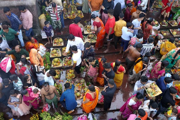 Outubro 2022 Kolkata Bengala Ocidental Índia Preparação Puja Chhas Babu — Fotografia de Stock