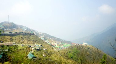 Zirvede bir dağ kömürü.