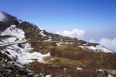 Kar dağının manzarası