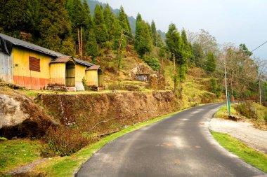 SIKIM İpek Yolu 'ndaki dağlık yol.