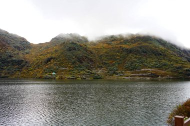 Tsomgo lake or Changu lake at East Sikkim During October clipart