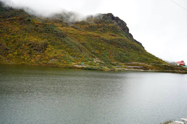 stock image Wonderful water Body of Tsomgo lake or Changu lake at East Sikkim