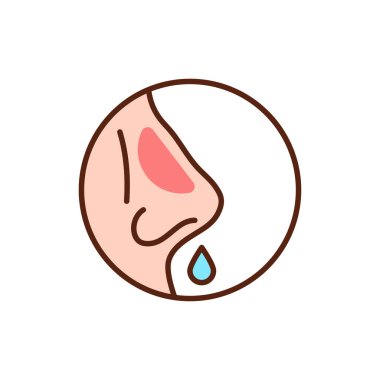 Soğuk renk çizgisi simgesi. Web sayfası, mobil uygulama, tanıtım için resim grafiği.