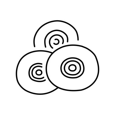 Doğranmış mavi soğan rengi ikonu. Doğal sebze. Web sayfası, mobil uygulama, tanıtım için resim grafiği.