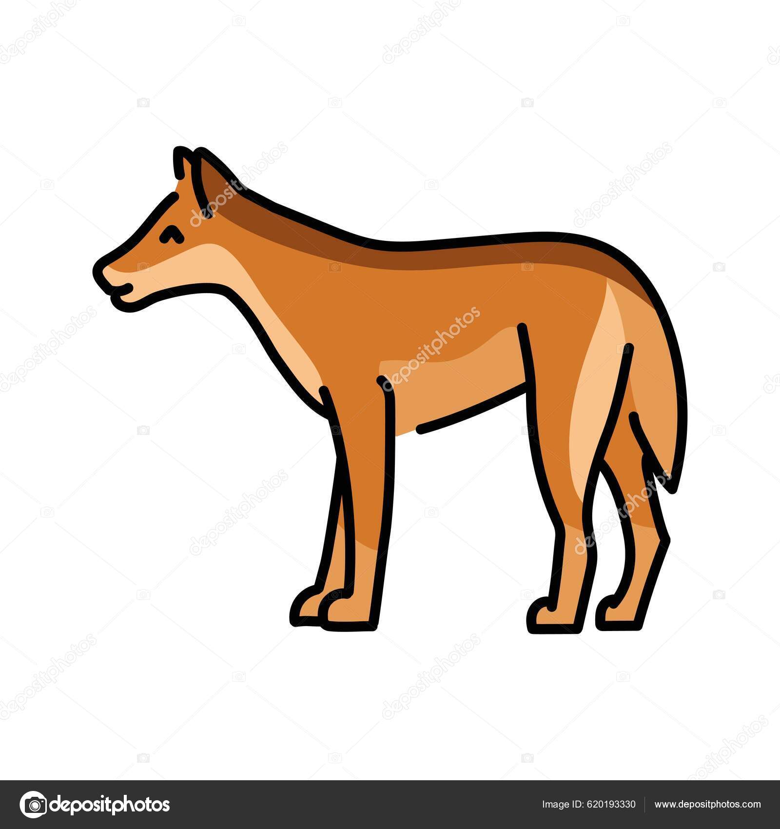 Dingo 다음을 가리킨다 오스트레일리아의 동물들 스톡 벡터 - ©ALX1618 620193330, image size:1600x1700