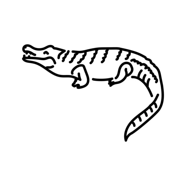 Зображення Кольору Крокодилів Тварини Африки — стоковий вектор