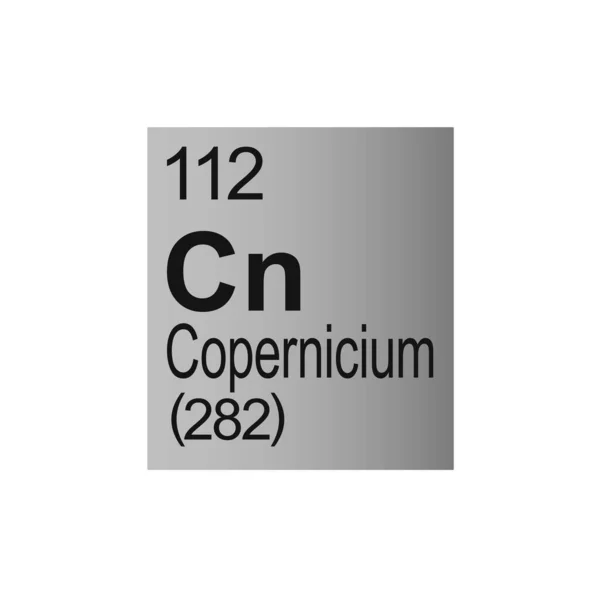 门捷列夫周期表灰色背景下的哥白尼化学元素 — 图库矢量图片