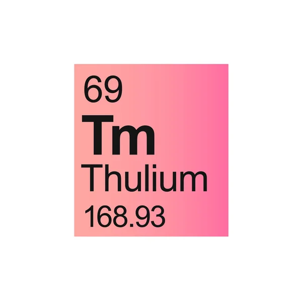 Unsur Kimia Talium Dari Tabel Periodik Mendeleev Pada Latar Belakang - Stok Vektor
