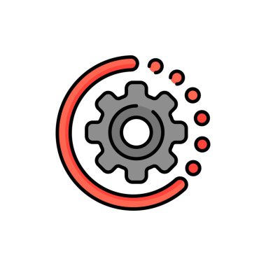 Renk çizgisi simgesi yükleniyor. Sandy zamanlar. Web sitesi afişi. 