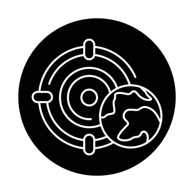 Corporate social responsibility sign.  Pictogram for ad, web