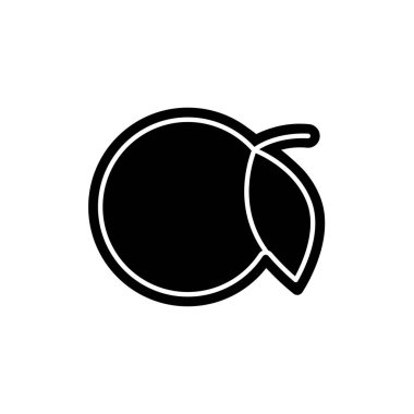 Orange slot color line icon. Gambling casino. 