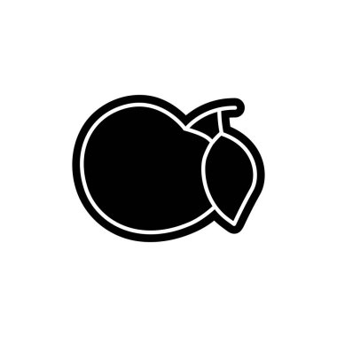 Plum slot color line icon. Gambling casino. 