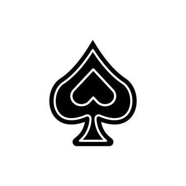 Suit spades slot color line icon. Gambling casino. 