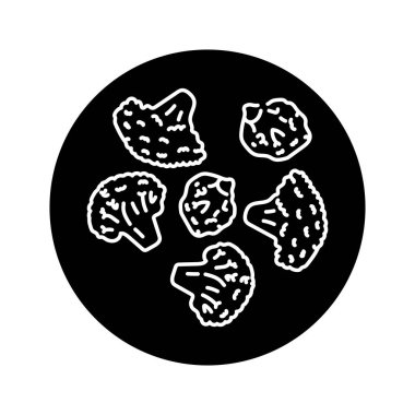 Broccoli color line icon. Natural vegetable. 