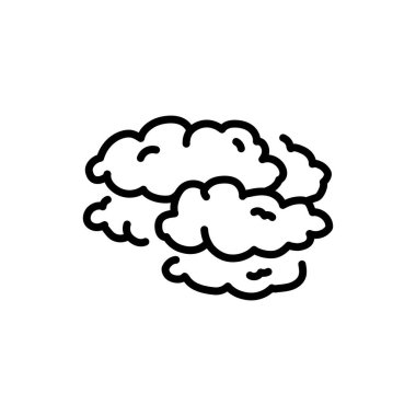 Cloud black line icon. Atmospheric phenomenon. 