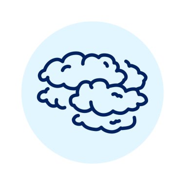 Cloud black line icon. Atmospheric phenomenon. 