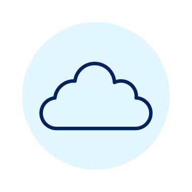 Cloud black line icon. Atmospheric phenomenon. 