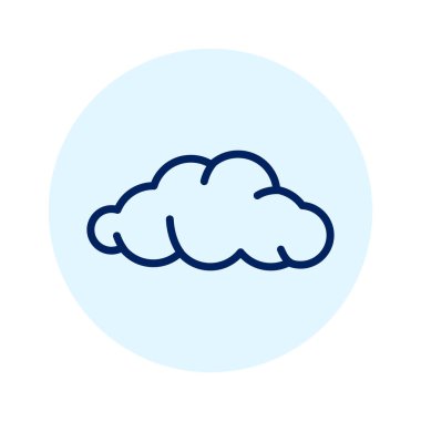 Cloud black line icon. Atmospheric phenomenon. 