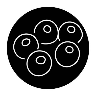 Pearls color line icon. Precious stones. 