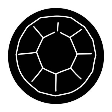 Sapphire color line icon. Precious stones. 