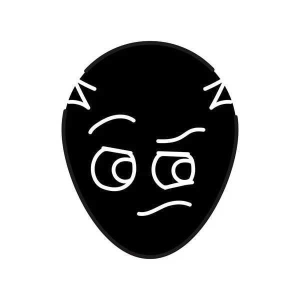 ไอคอนบรรท าเง กขระร ปไข Mascot ของอารมณ — ภาพเวกเตอร์สต็อก