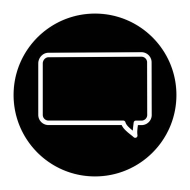 Speech bubble color line icon.  Communication cloud. 