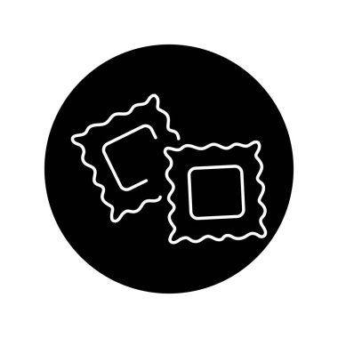 Ravioli color line icon. Italian food. 