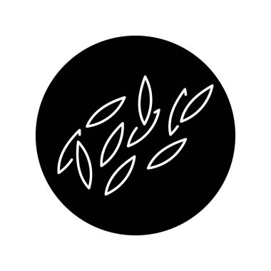 Risoni color line icon. Italian food. 