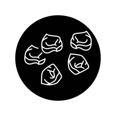 Tortellini pasta color line icon. Italian food. 