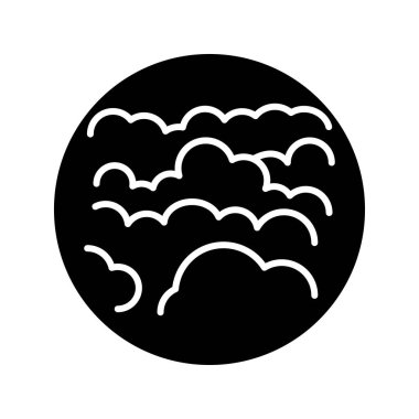 Cloud black line icon. Atmospheric phenomenon. 