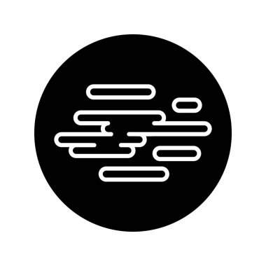 Cloud black line icon. Atmospheric phenomenon. 