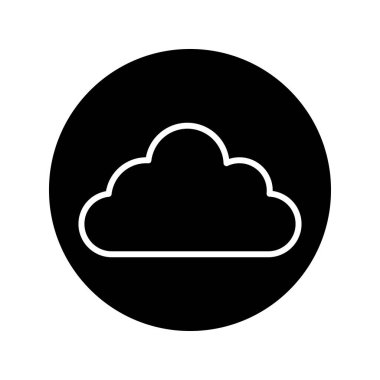 Cloud black line icon. Atmospheric phenomenon. 