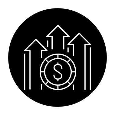 Financial growth color line icon. Business success.