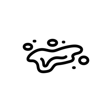 Water color line icon. Liquid flow. 
