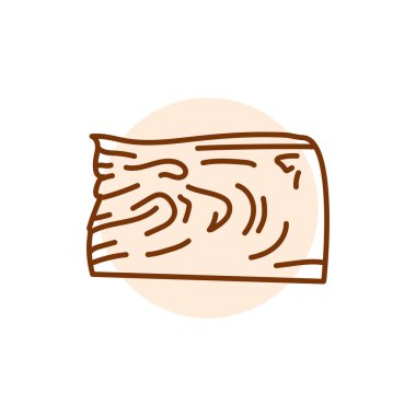 Suluguni cheese black line icon. Dairy product.